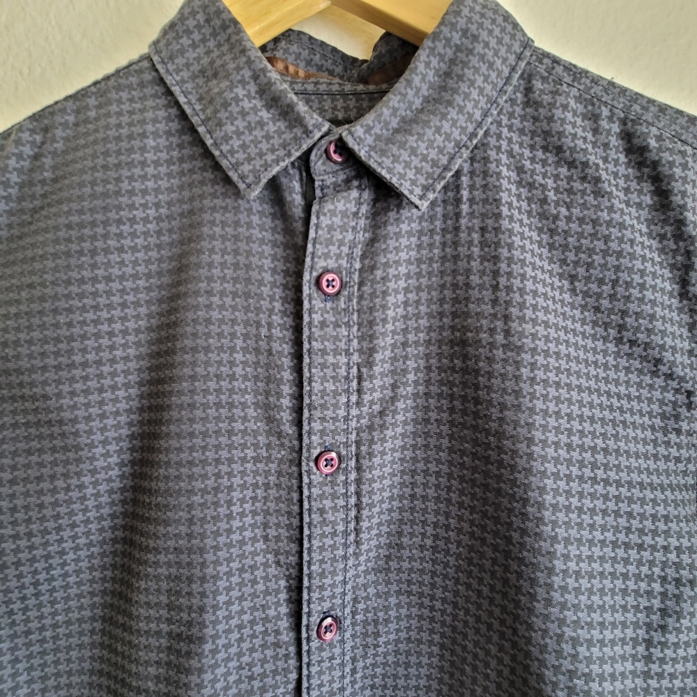 Guess Long Sleeve Pattern Print Button-Up Dress S… - image 3